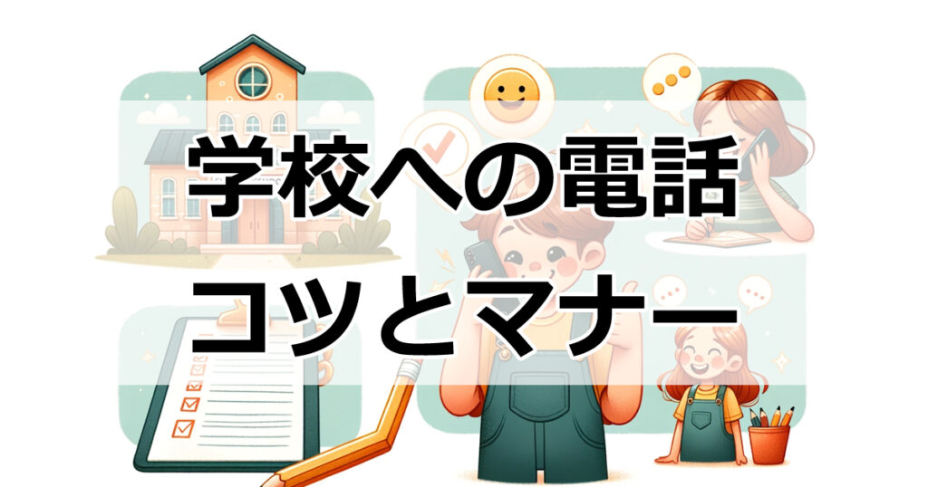 学校への電話、これで安心！親御さんのためのコツとマナー