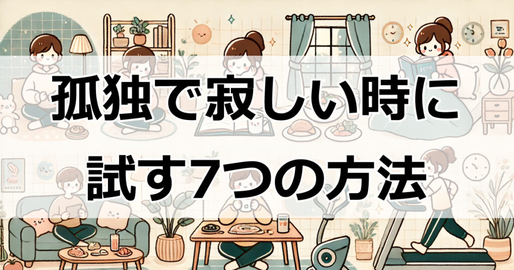 孤独で寂しい時に試すべき7つの効果的な方法