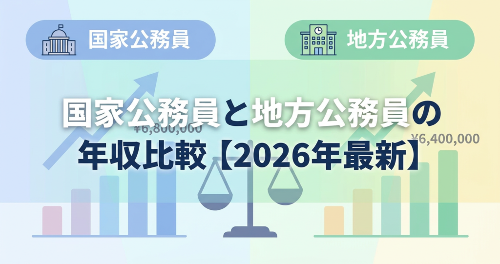 国家公務員と地方公務員の年収比較