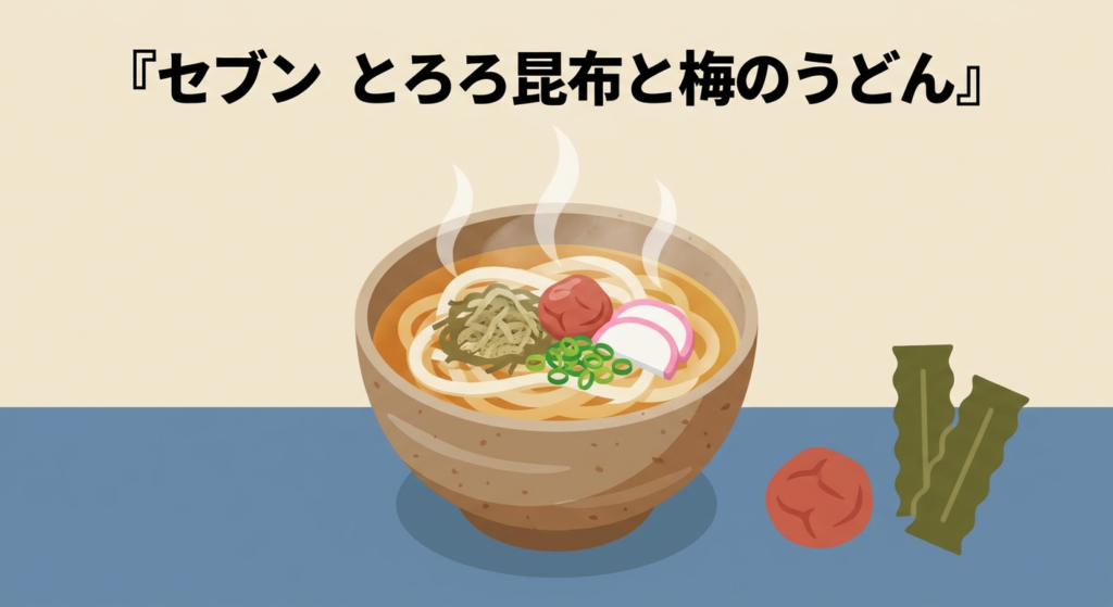セブン とろろ昆布と梅のうどん