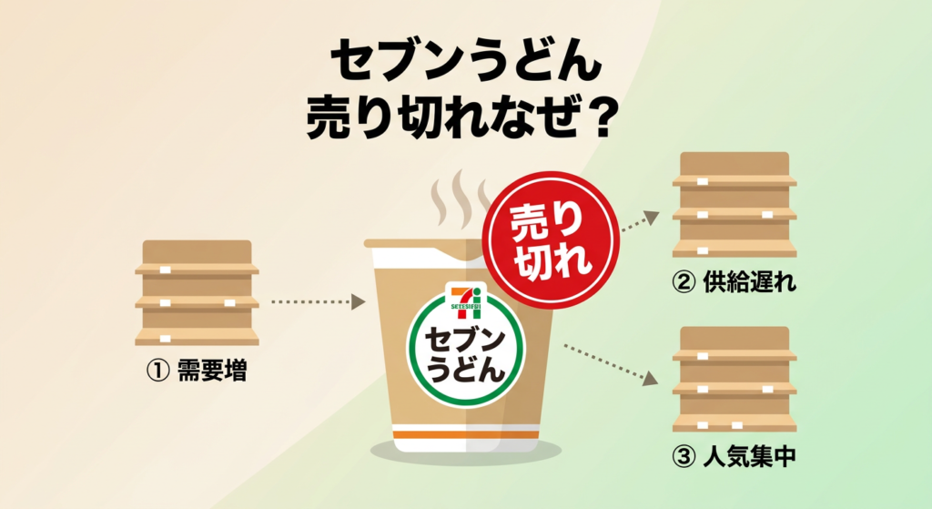 セブンうどん 売り切れなぜ